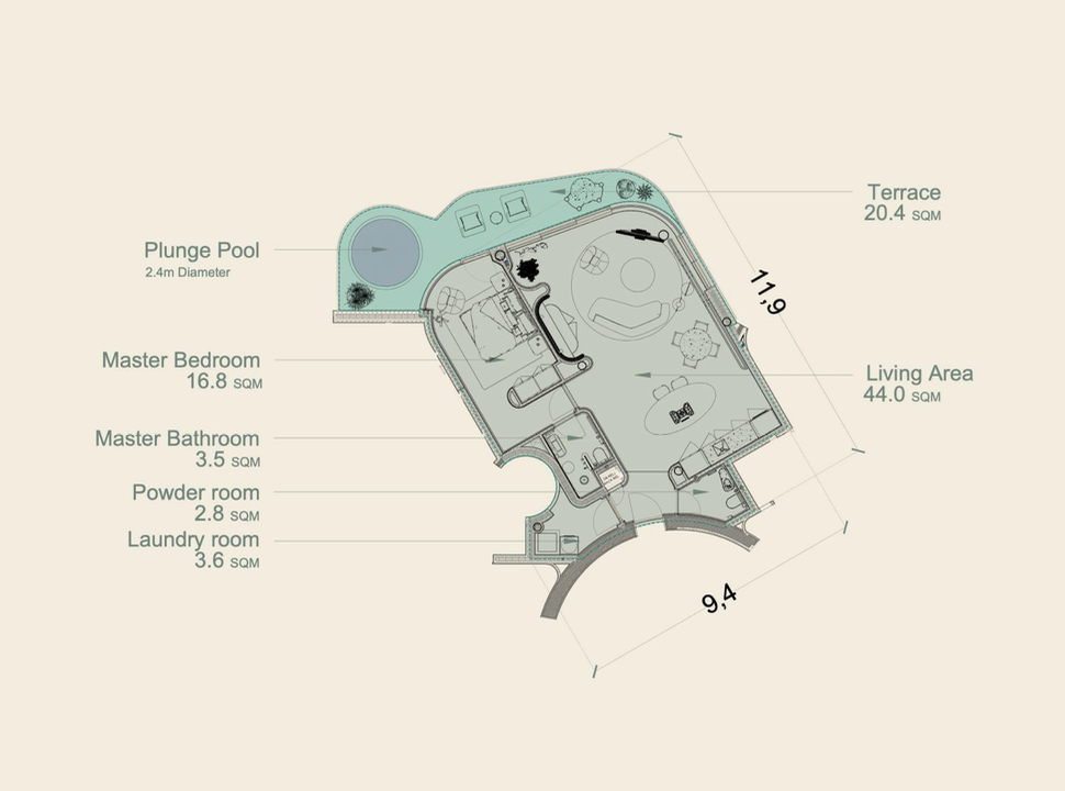 Villas for sale ibiza- The 1 Suite Pacha Residence (2)