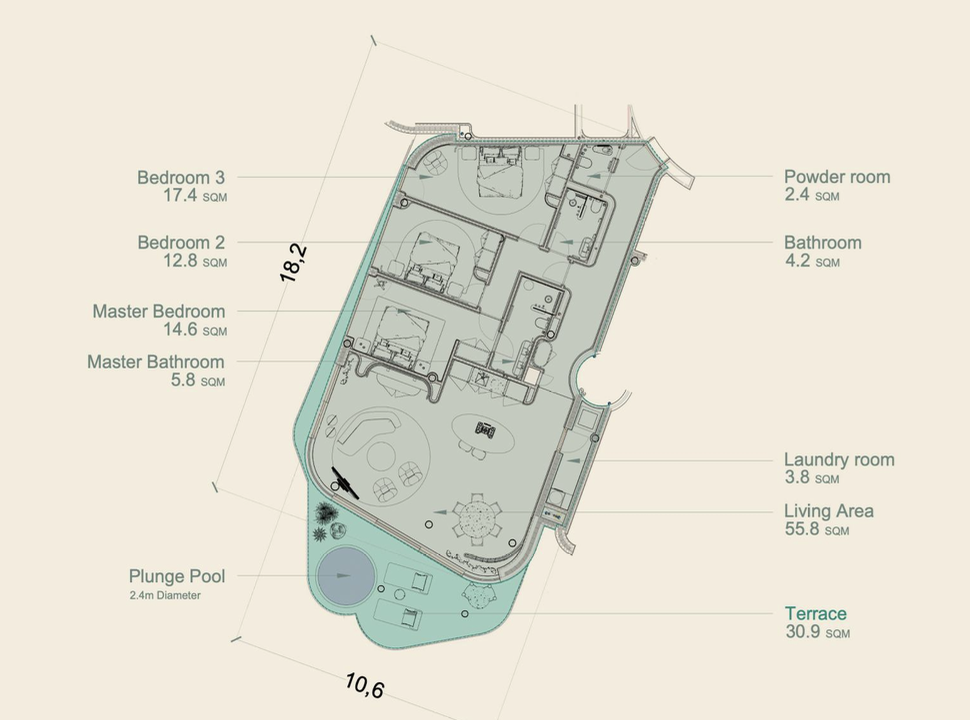 Villas for sale ibiza- the 3 suites pacha residence 4